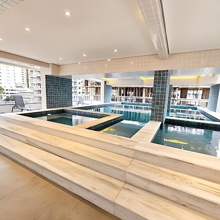 Apto Com Lazer Completo, Piscina, Ar, Mercadinho E Pet Friendly A 1 Min Da Praia Praia Grande (Santos) Bagian luar foto
