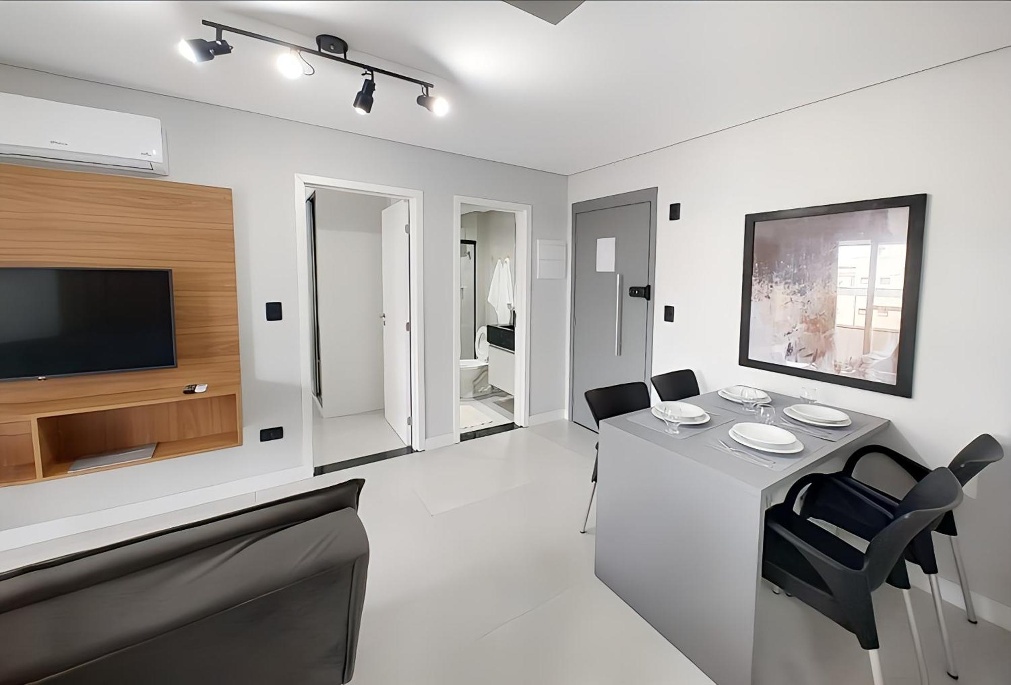 Apto Com Lazer Completo, Piscina, Ar, Mercadinho E Pet Friendly A 1 Min Da Praia Praia Grande (Santos) Bagian luar foto